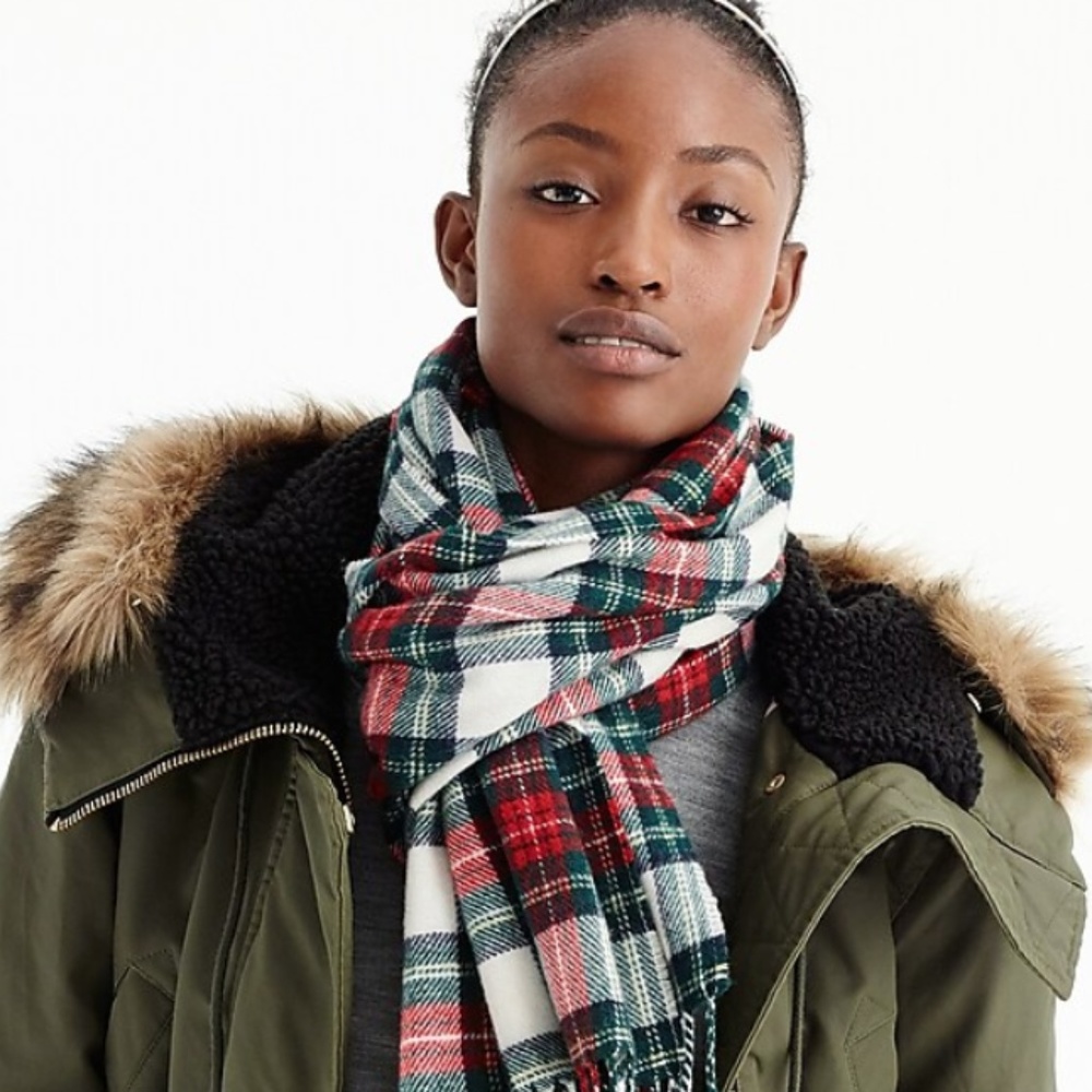 J.Crew Tartan Scarf NWT